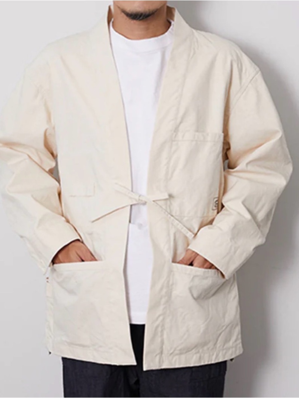 Snow Peak OG Canvas Noragi Jacket Ecru Cream
